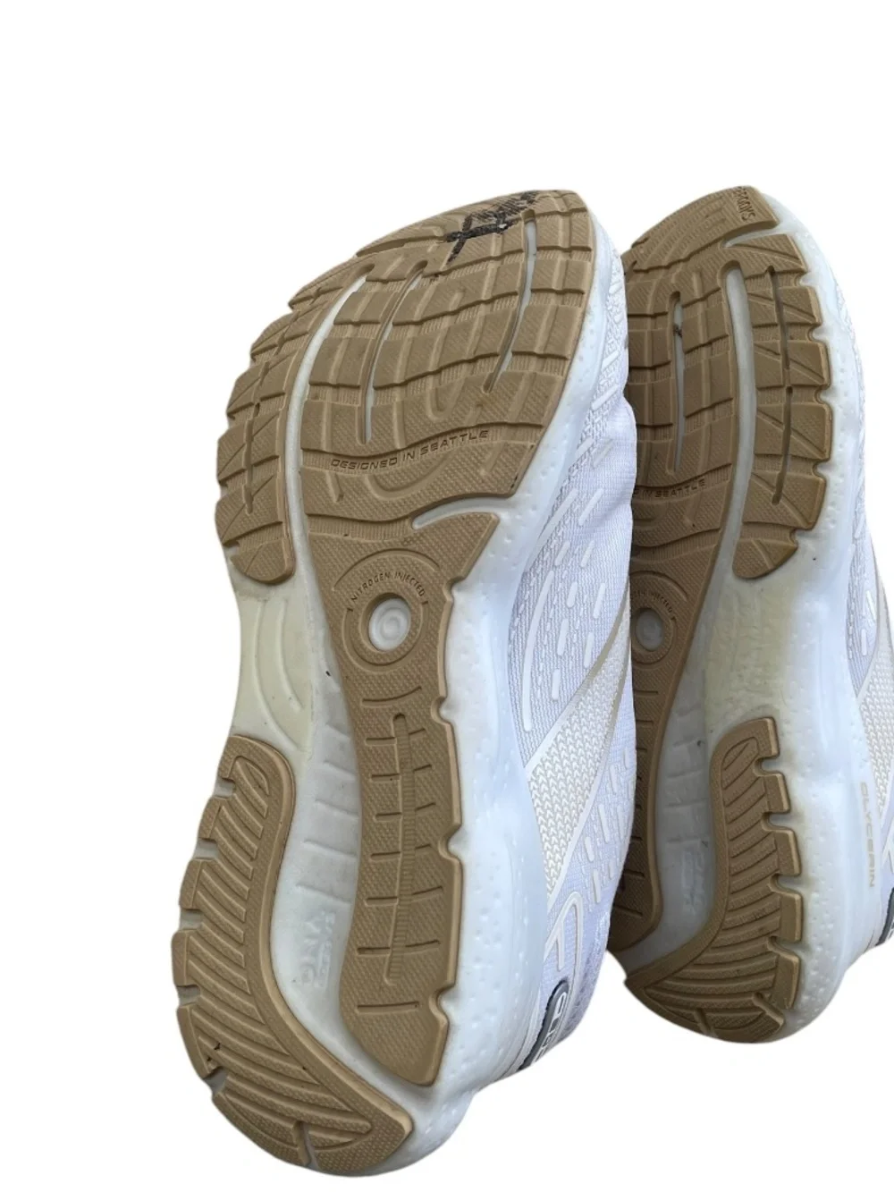 Brooks Glycerin 20 neutral running shoes white Size 7.5 - Picture 3 of 12